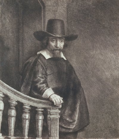 Portrait of Ephraim Bueno, Physician by Rembrandt van Rijn